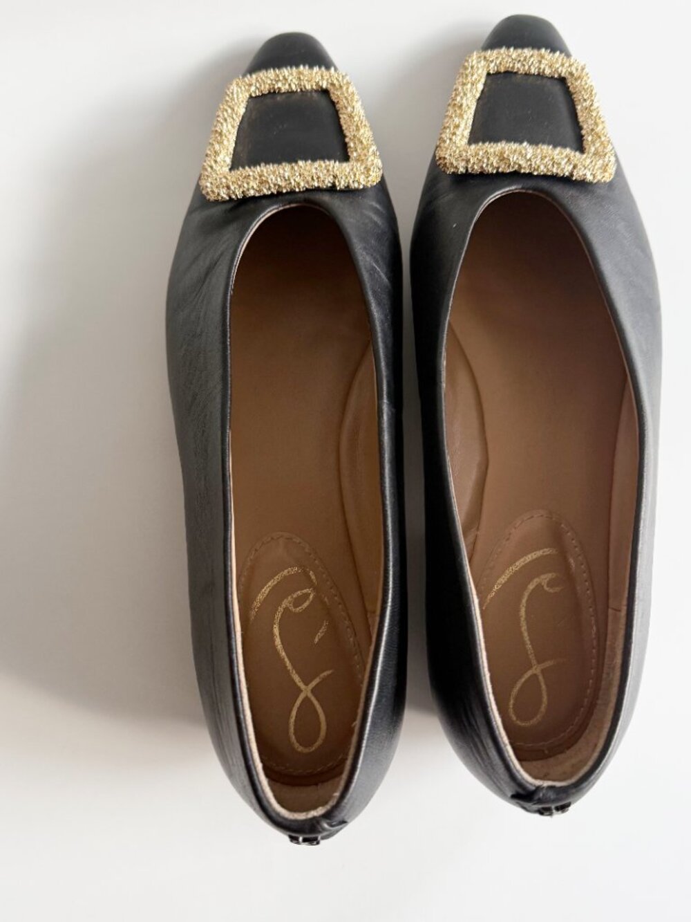 Sam Edelman Janina Pointed Black Toe Flats Size 7 - Picture 5 of 7